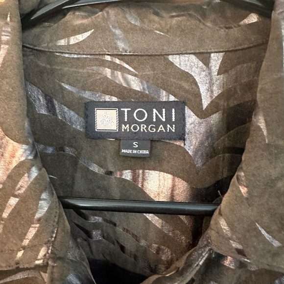 Toni Morgan Vintage 80’s Suede/Metallic Jacket Sz S Grunge Whimsigoth Steampunk - Picture 3 of 12